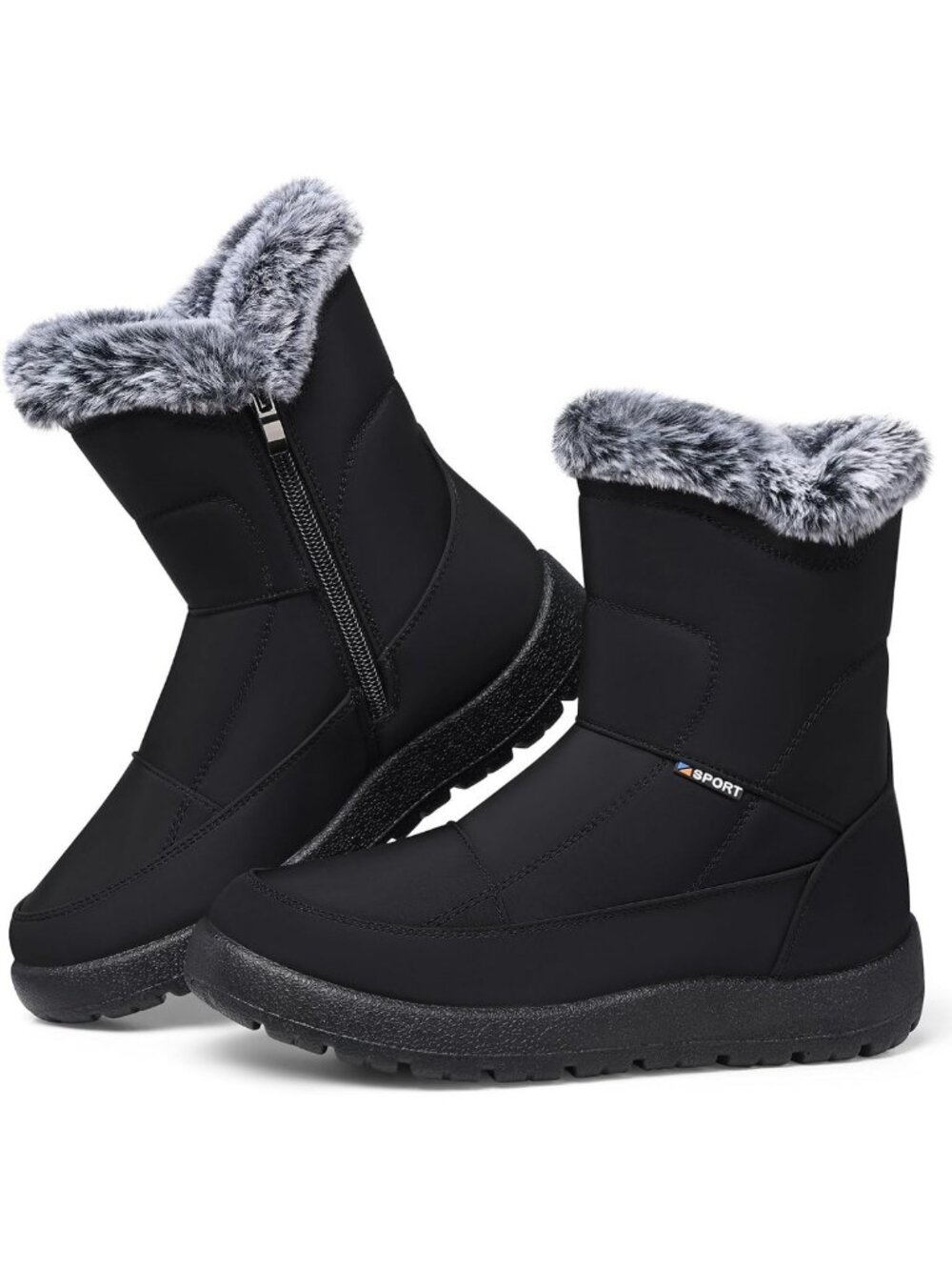Cozy Waterproof Fur-Lined Ankle Snow Boots for Women - Winter Essentials